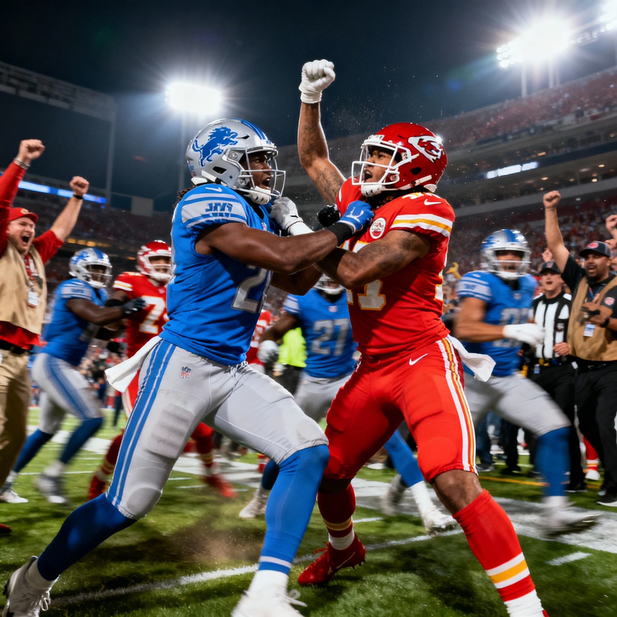 Nfl Draft And Rookie Season With Detroit Lions illustration